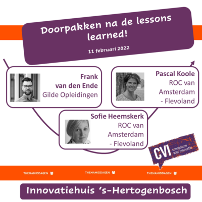 Themamiddag Doorpakken na de lessons learned